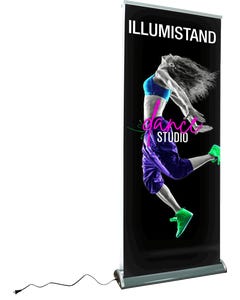 Illumistand Double Sided Light Up Retractable Banner Stand